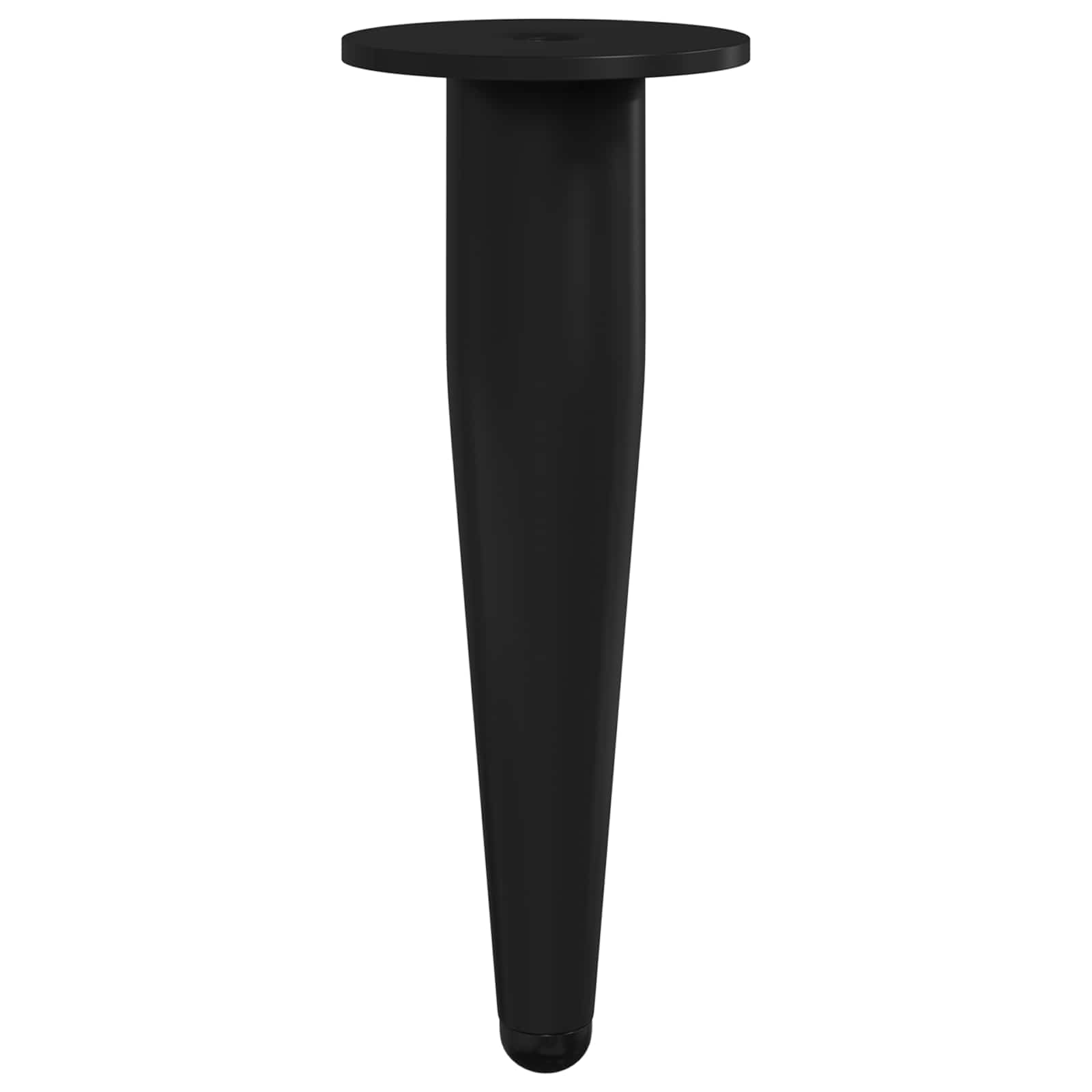 Noge namještaja 12 pcs Crna Ø 40 x 98 mm Željezo