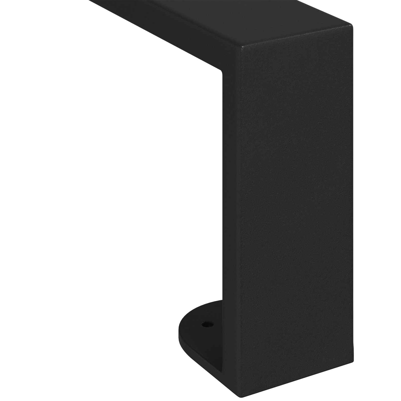 Noge namještaja 2 pcs Crna 546 x 40,5 x 100 mm Željezo
