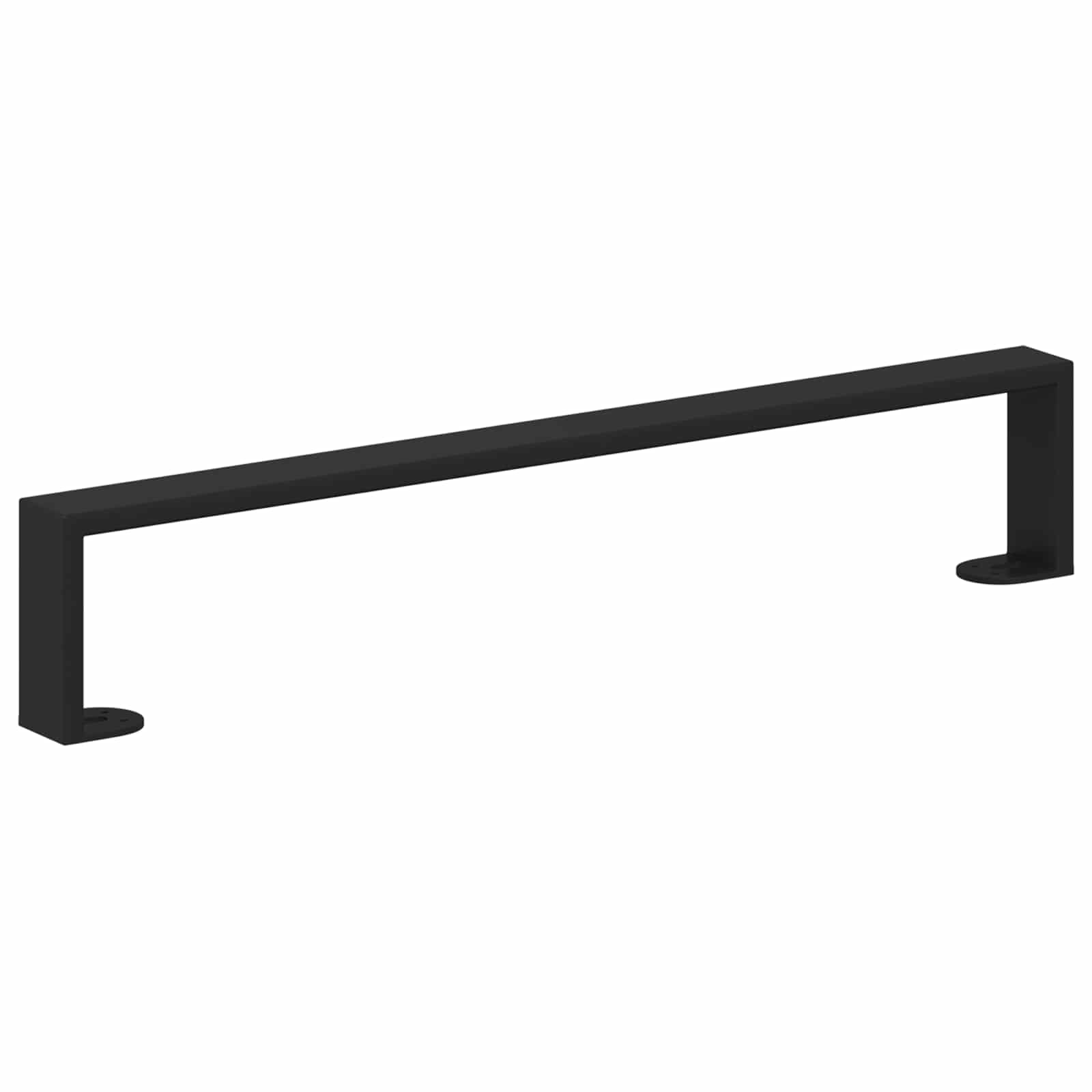 Noge namještaja 2 pcs Crna 546 x 40,5 x 100 mm Željezo