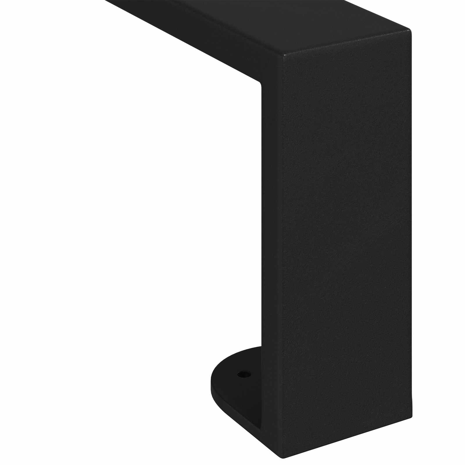 Noge namještaja 2 pcs Crna 596 x 40,5 x 100 mm Željezo