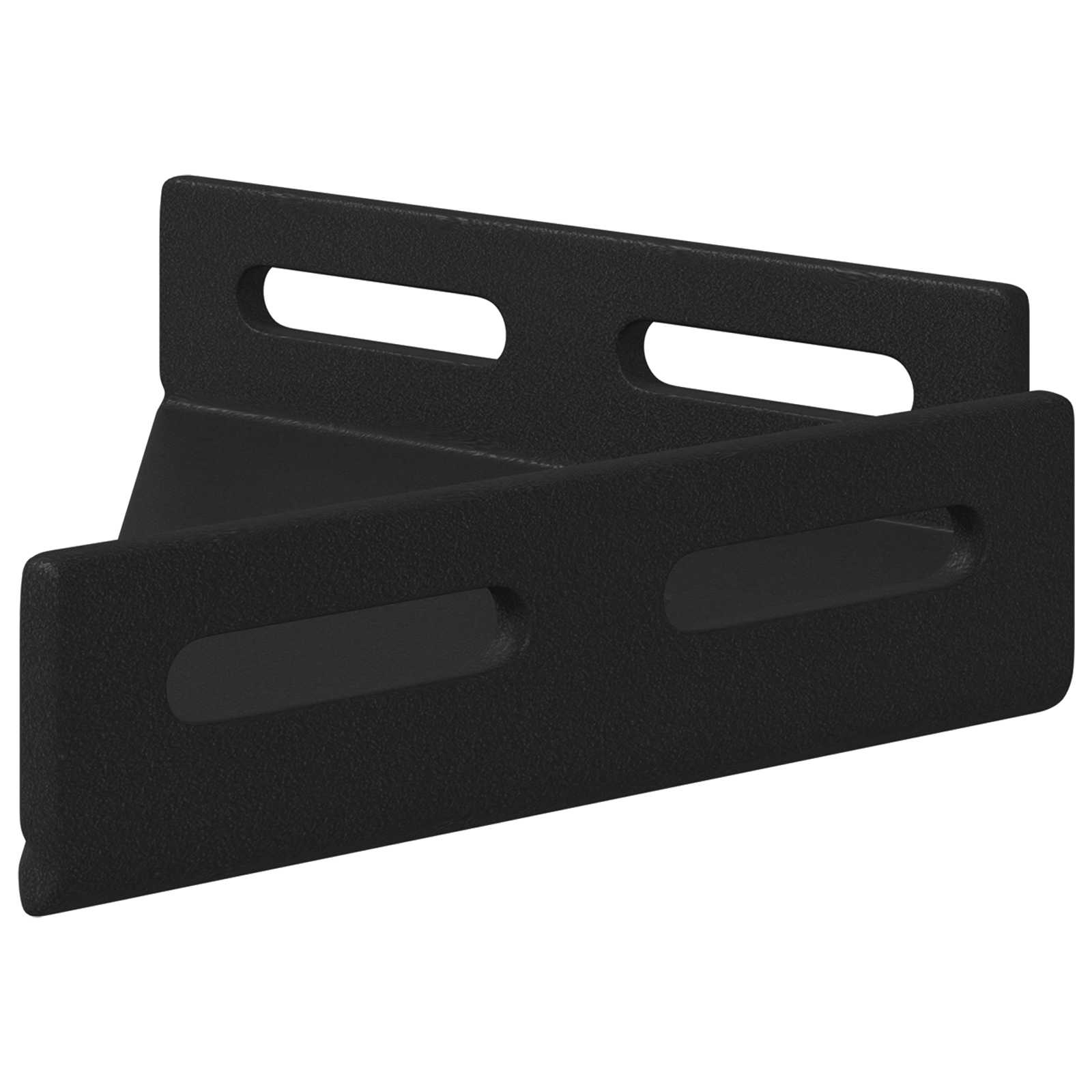 Kutni nosač 12 pcs Crna 138,5 x 50,5 x 16 mm Željezo