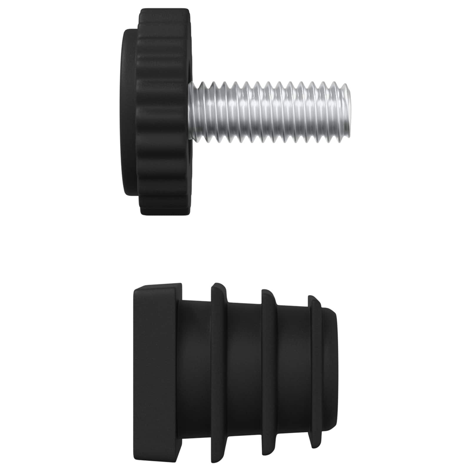 Furnirni nivelatori Podesiva 2 pcs Crna M6 PP