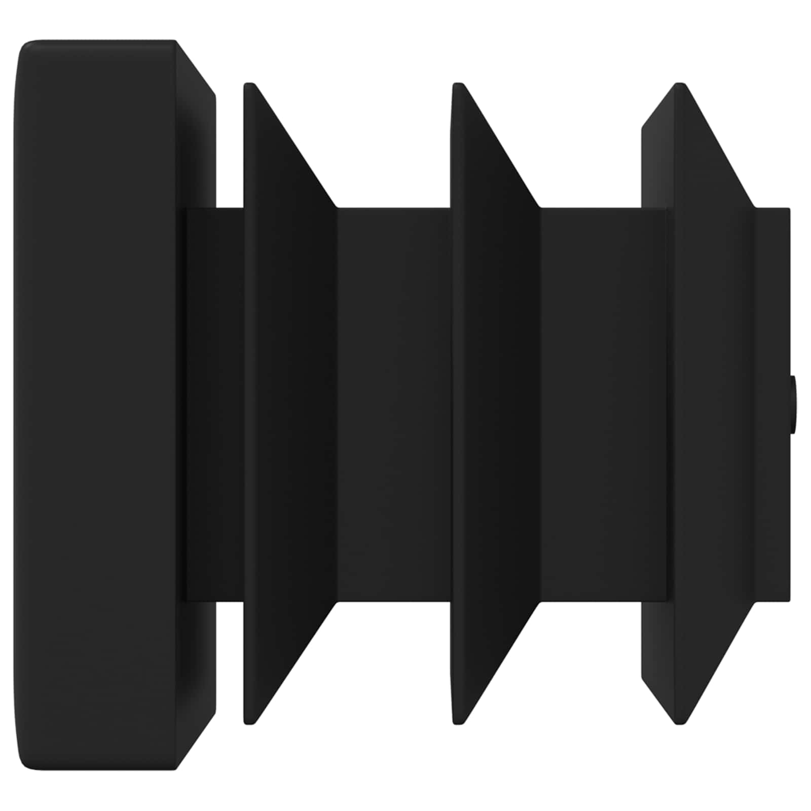 Završne kapice 2 pcs Crna 15 x 15 x 15 mm PP