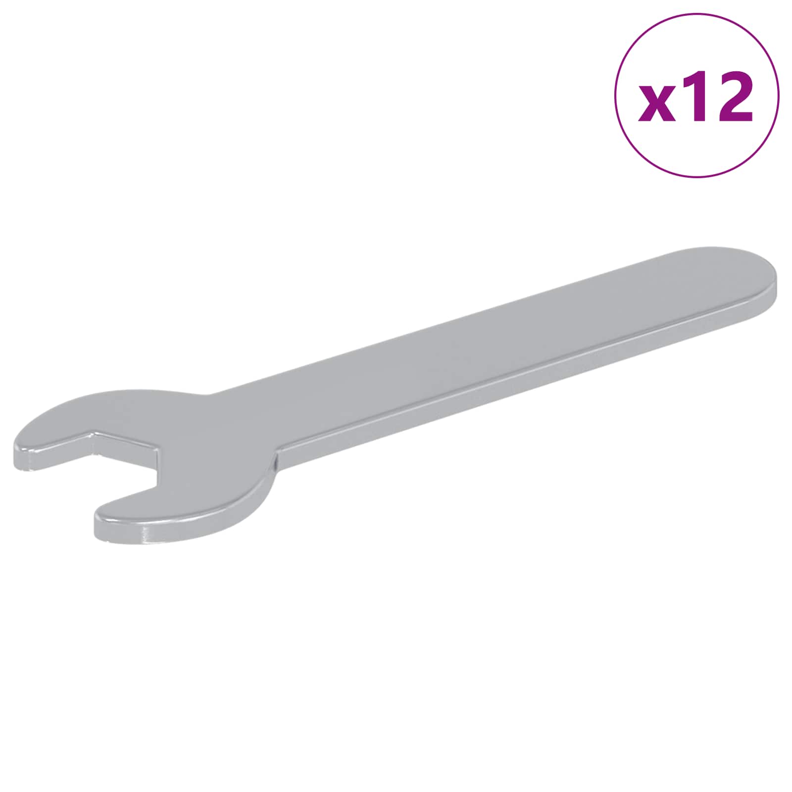 Odvijač 12 pcs Srebrno 10 mm Željezo