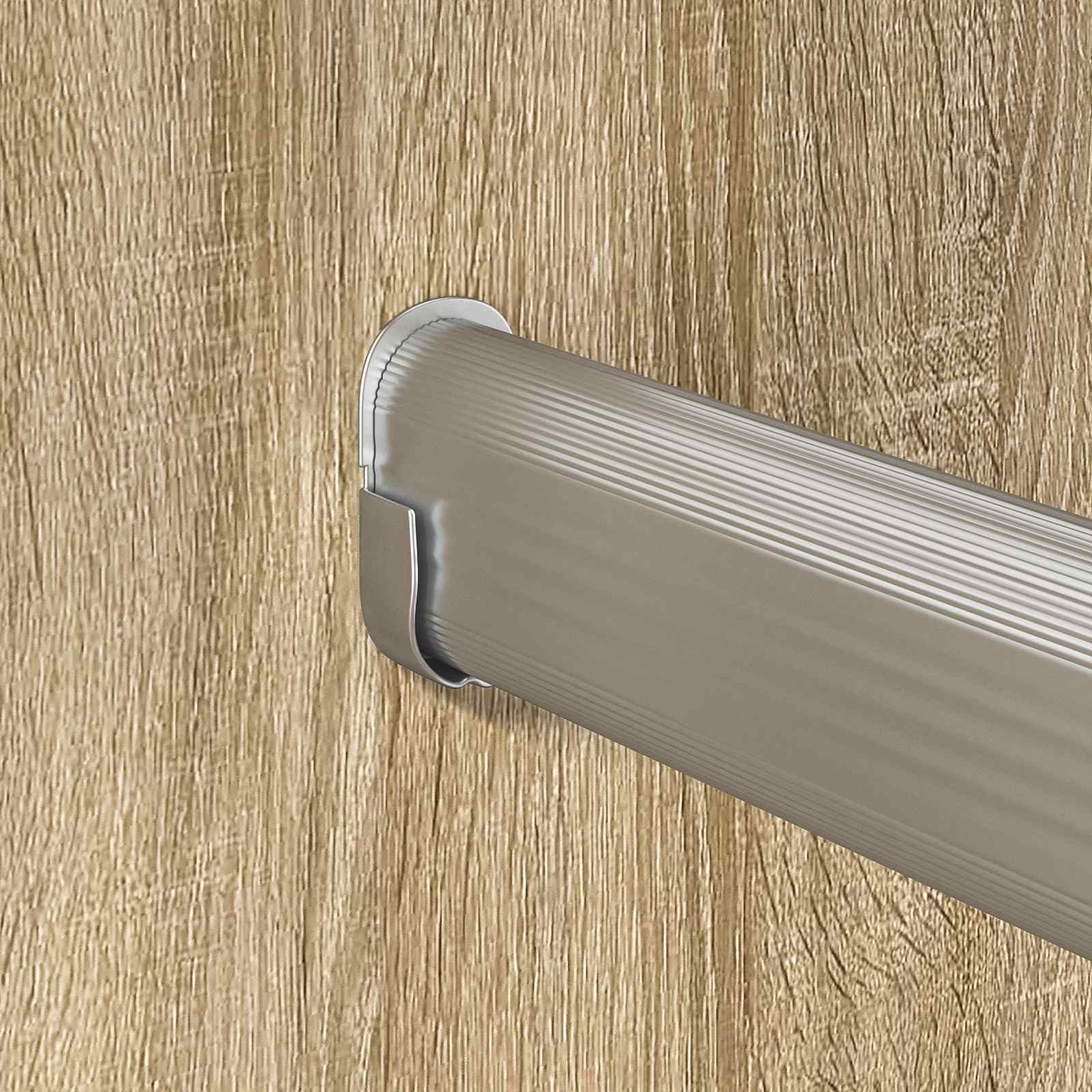 Cijev za ormar 12 pcs Srebrno 316 x 15 x 29 mm