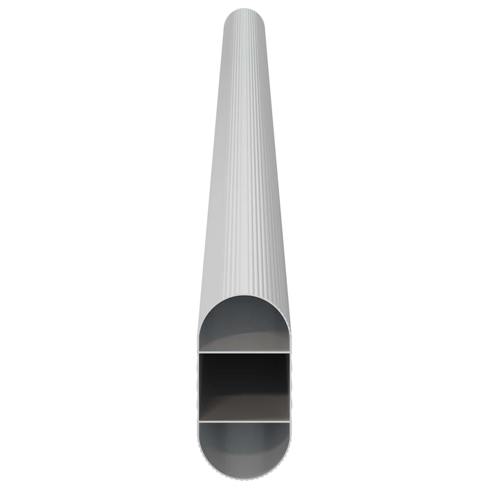 Cijev za ormar 12 pcs Srebrno 371,5 x 15 x 29 mm