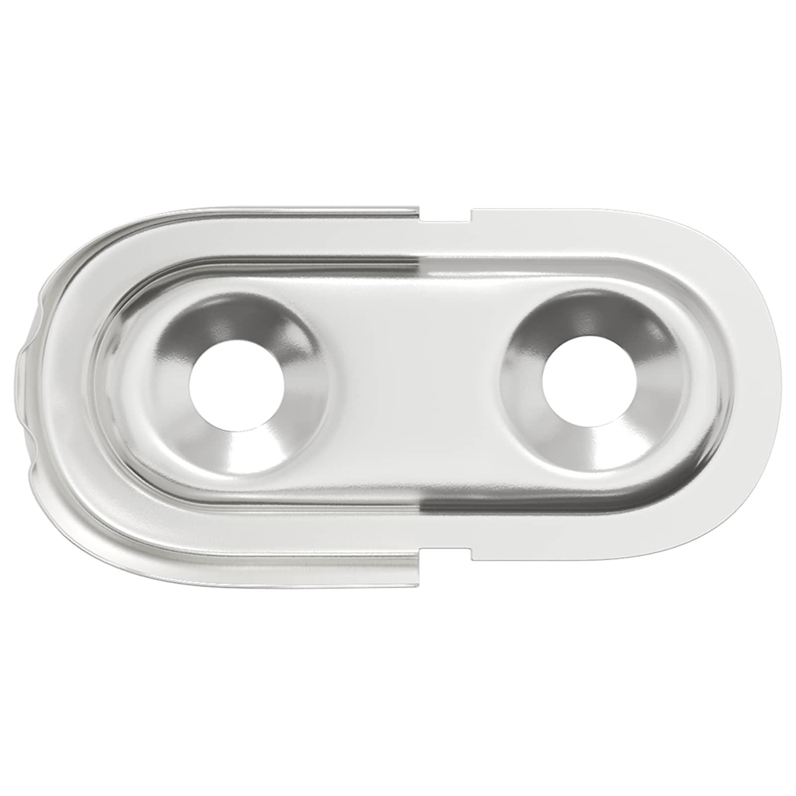 Držač za šipku u ormaru 2 pcs Bijeli cink 40 x 18 x 10 mm