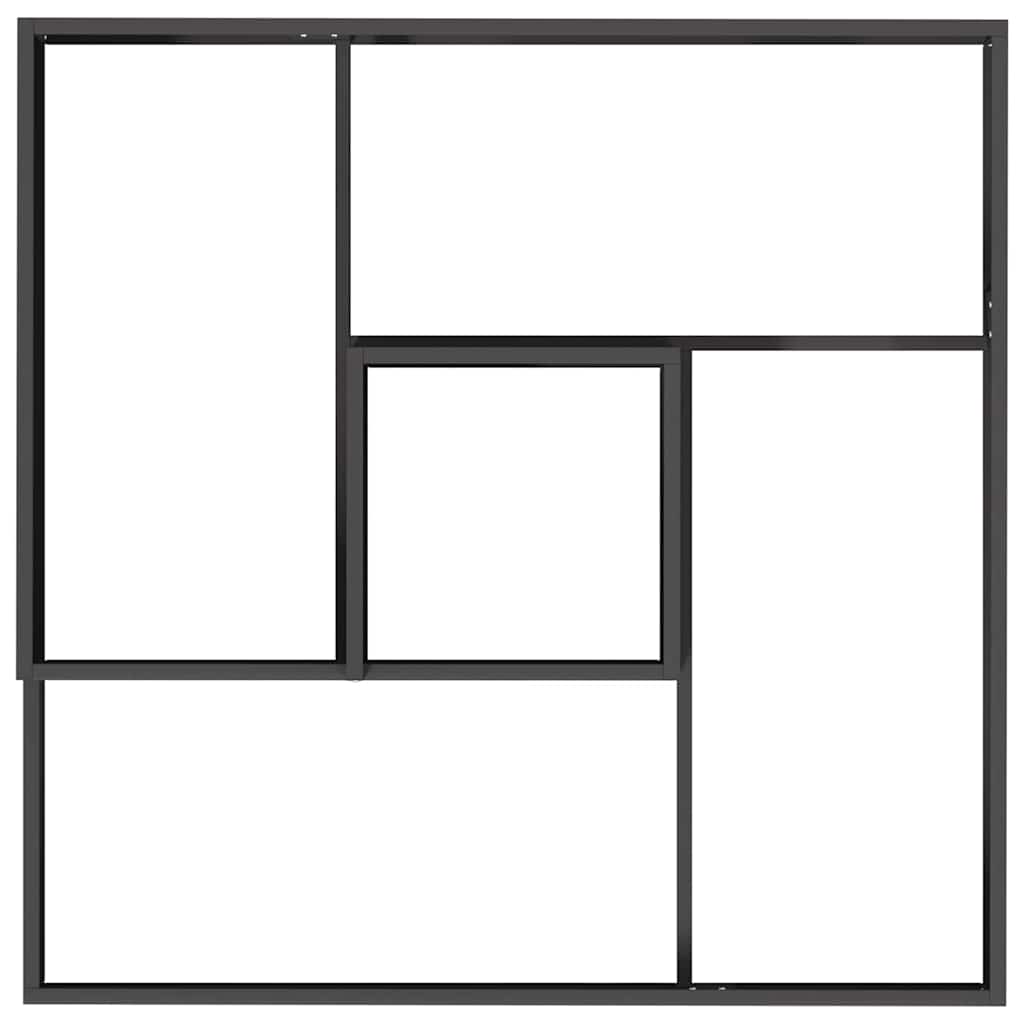 Vrtna saksija Crna 100 x 100 x 50 cm Čelična vrata