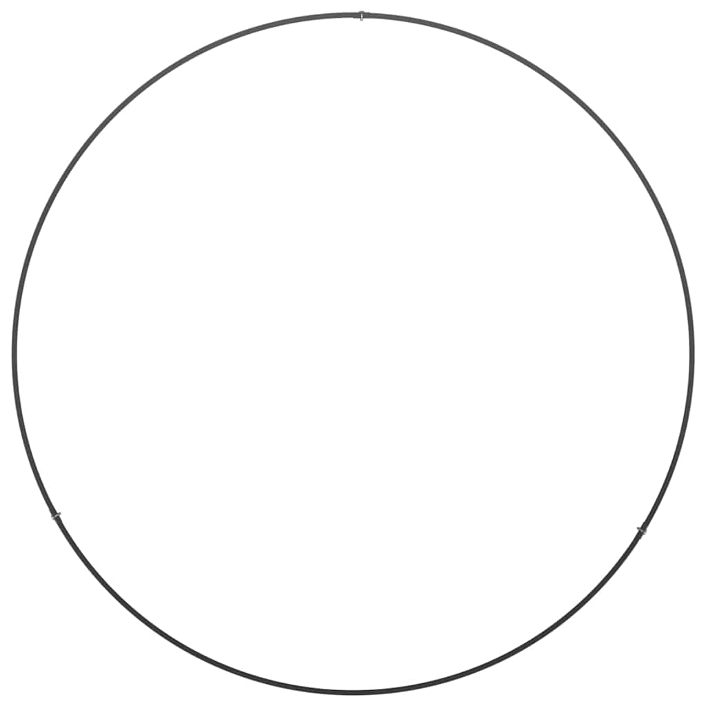 Prsten za saksiju Crna 80 x 80 x 20 cm Čelična vrata