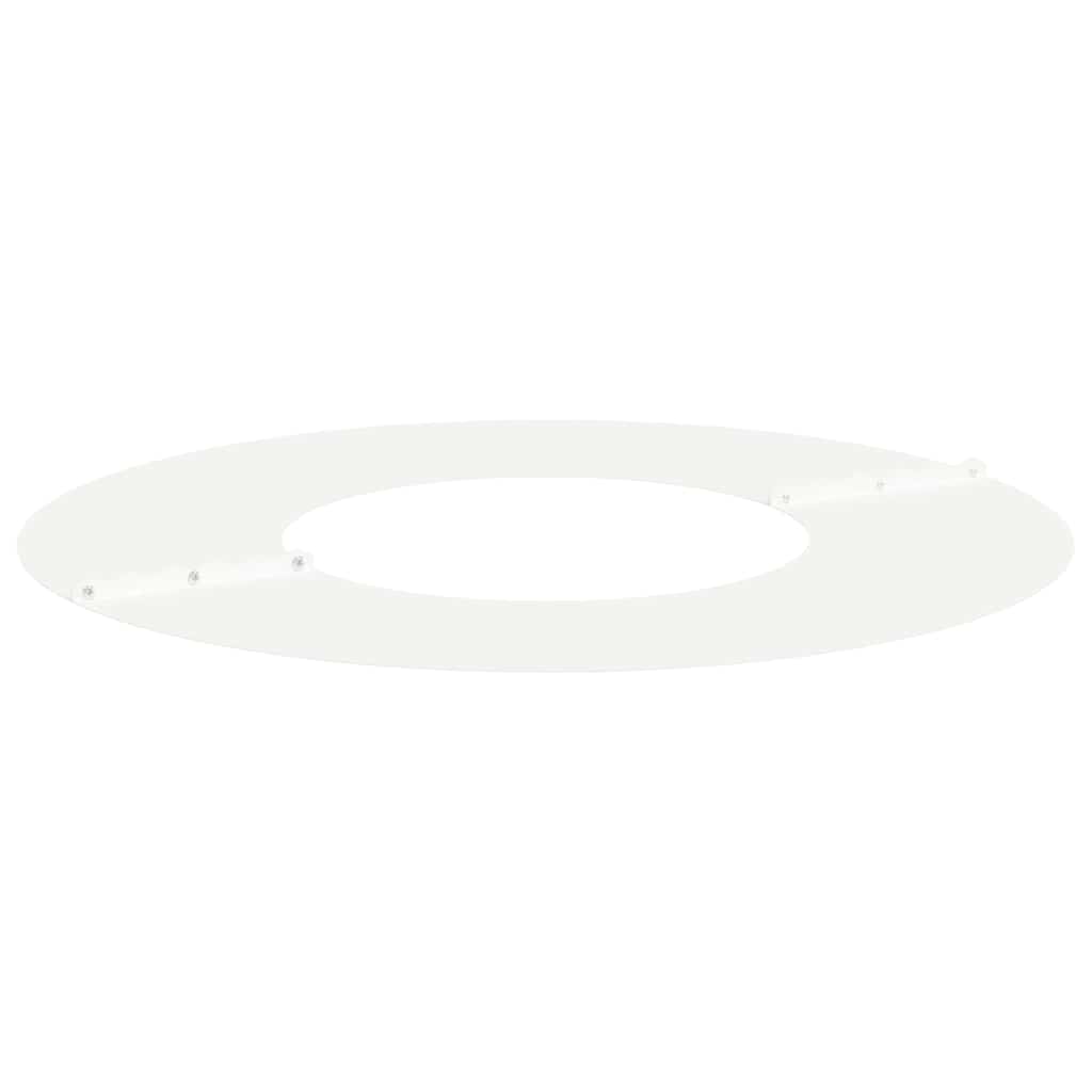 pogodno za ravne drvene prstenove 5 pcs Bijelo Ø30 / 60 cm Čelik