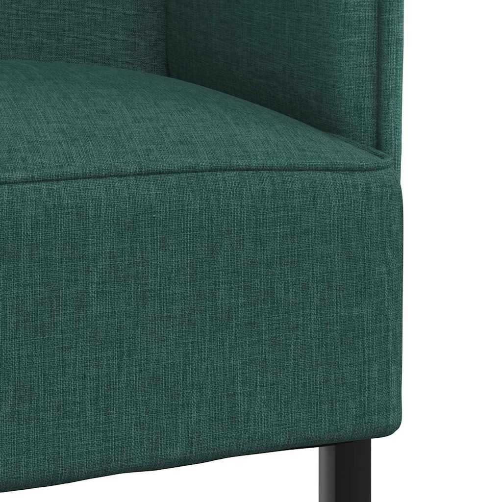 Sofa s visokim naslonom 101cm Tamnozelena tkanina