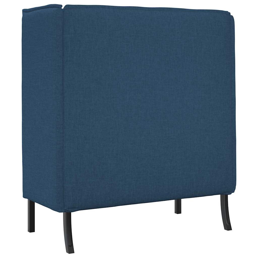 Sofa s visokim naslonom 101cm Plava tkanina