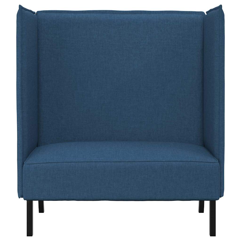 Sofa s visokim naslonom 101cm Plava tkanina