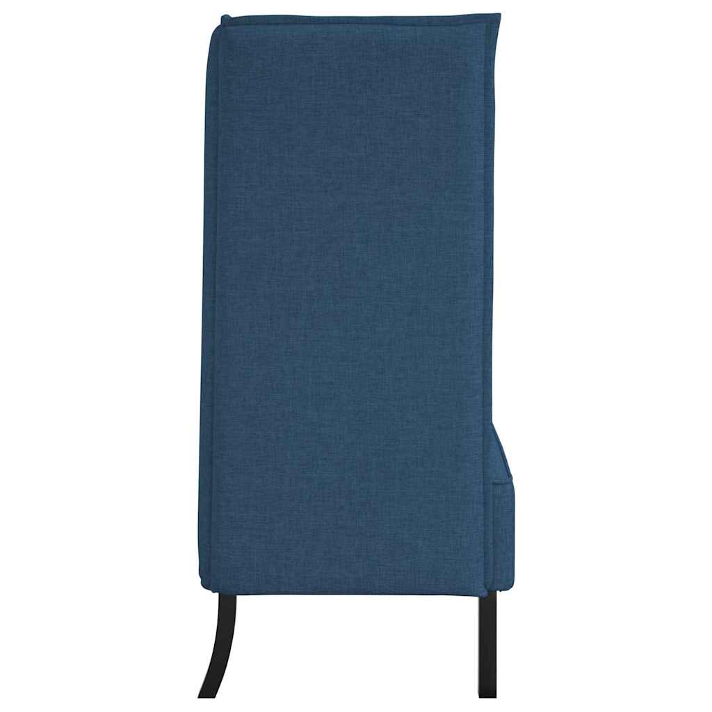 Sofa s visokim naslonom 101cm Plava tkanina