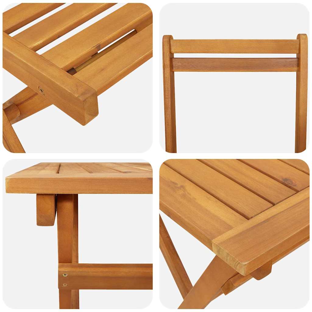 Vrtni set za objed 9 pcs Smeđa Čvrsto drvo akacije