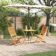Sklopivi bistro set 3 kom. Smeđa Čvrsto drvo akacije