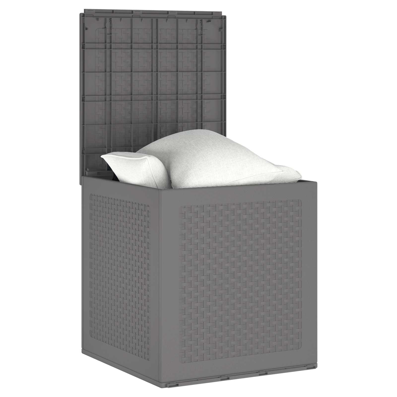 Kutija za spremanje Svijetlo siva 55 x 53 x 57 cm Polipropilen