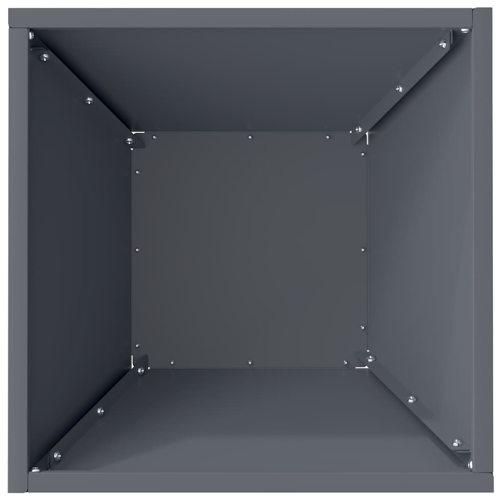 Vrtna saksija Antracit 35 x 35 x 15 cm Čelična vrata