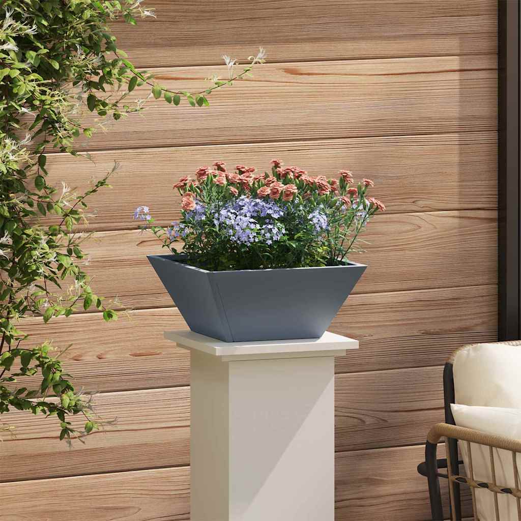 Vrtna saksija 5 pcs Antracit 35 x 35 x 15 cm Čelična vrata