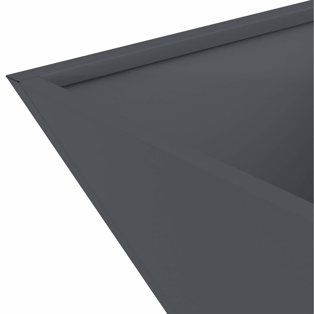 Vrtna saksija 5 pcs Antracit 40 x 40 x 15 cm Čelična vrata