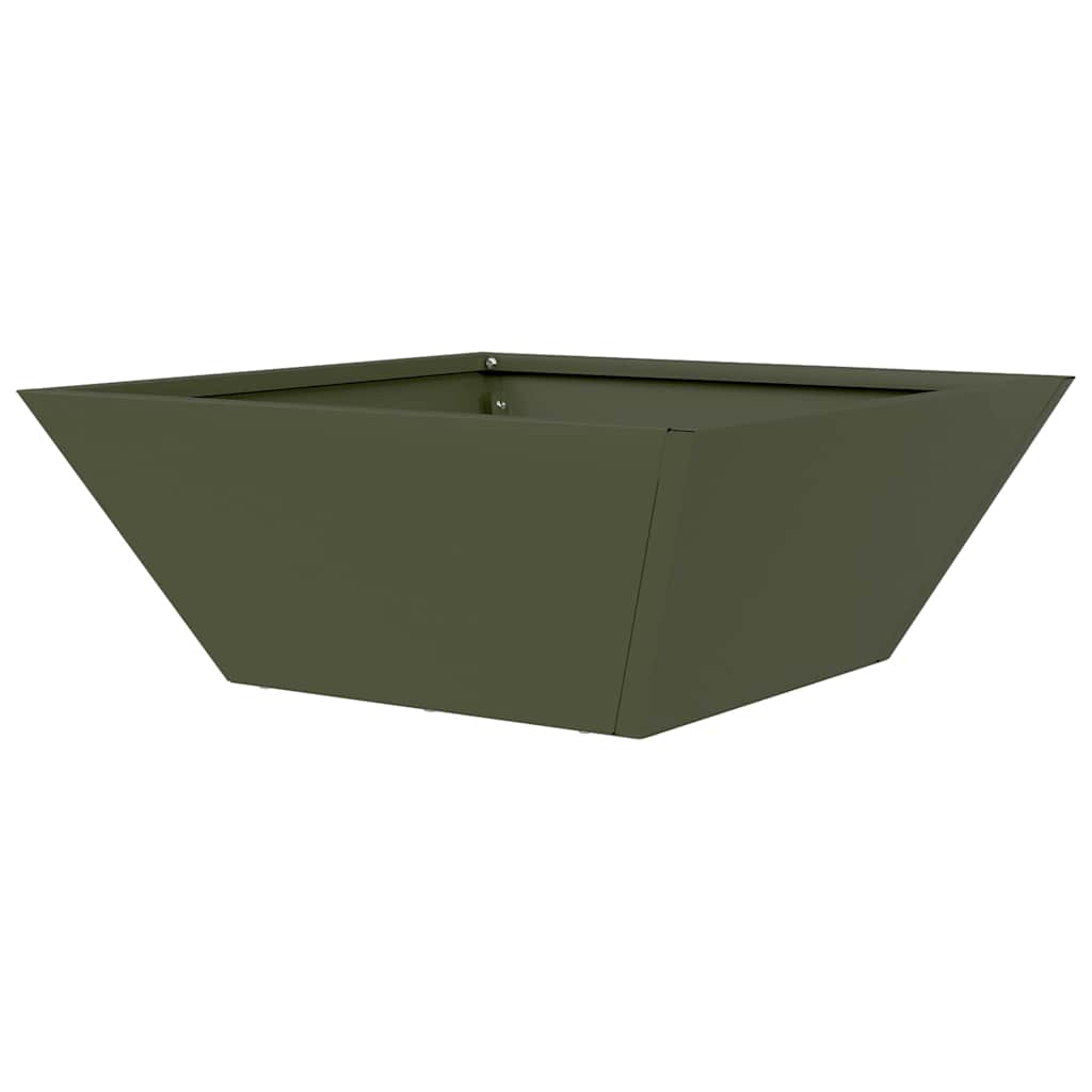 Vrtna saksija 5 pcs Maslinasto zelena 40 x 40 x 15 cm