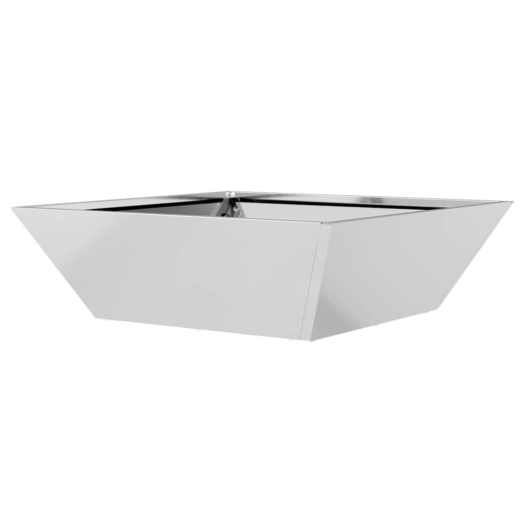 Vrtna saksija 5 pcs Srebrno 50 x 50 x 15 cm Cinkani čelik