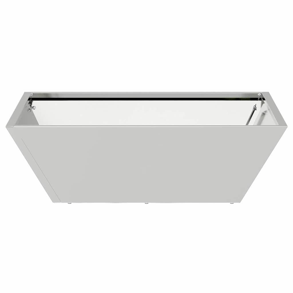 Vrtna saksija 5 pcs Srebrno 50 x 50 x 15 cm Cinkani čelik