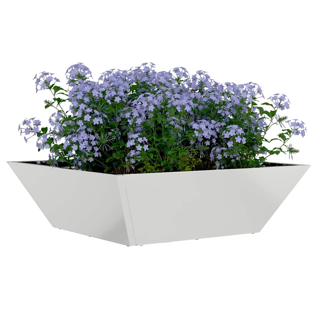 Vrtna saksija 5 pcs Srebrno 50 x 50 x 15 cm Cinkani čelik