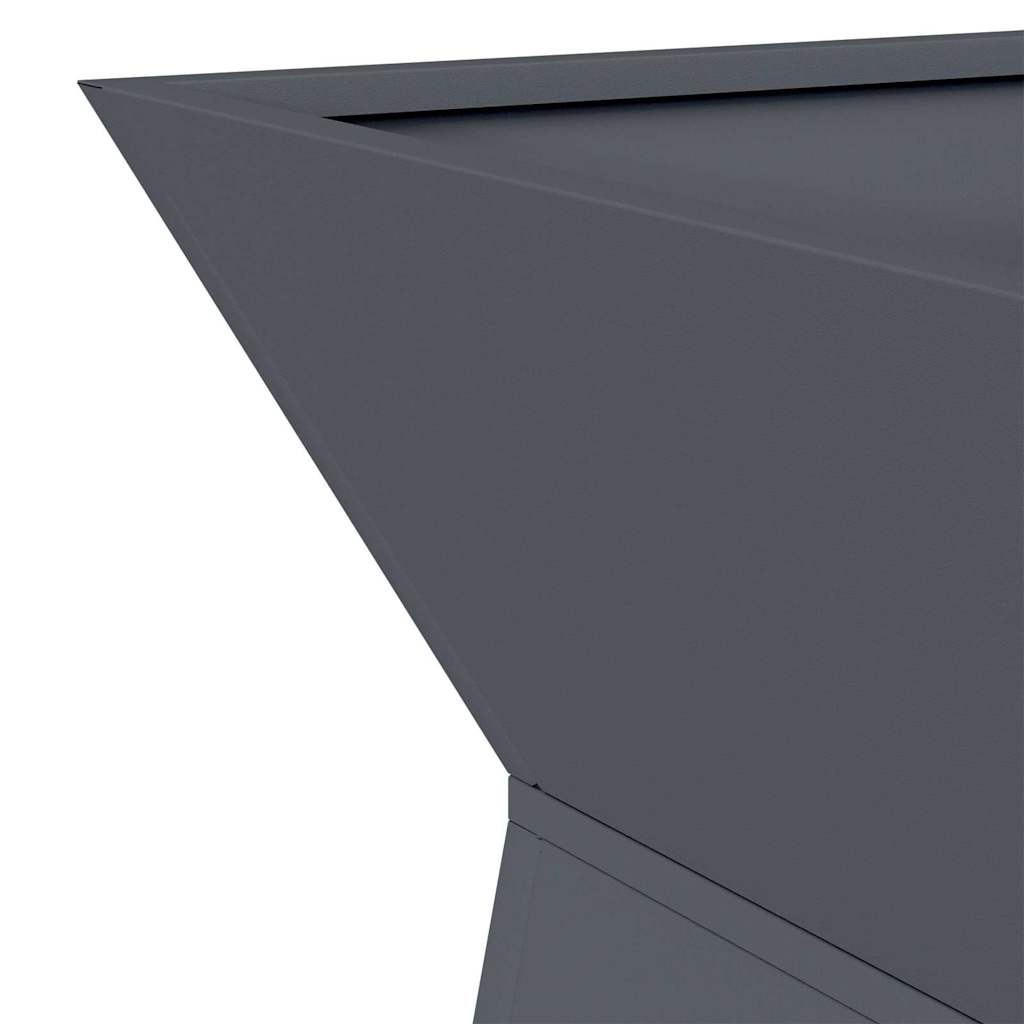 Stup saksija 2 pcs Antracit 35 x 35 x 73 cm