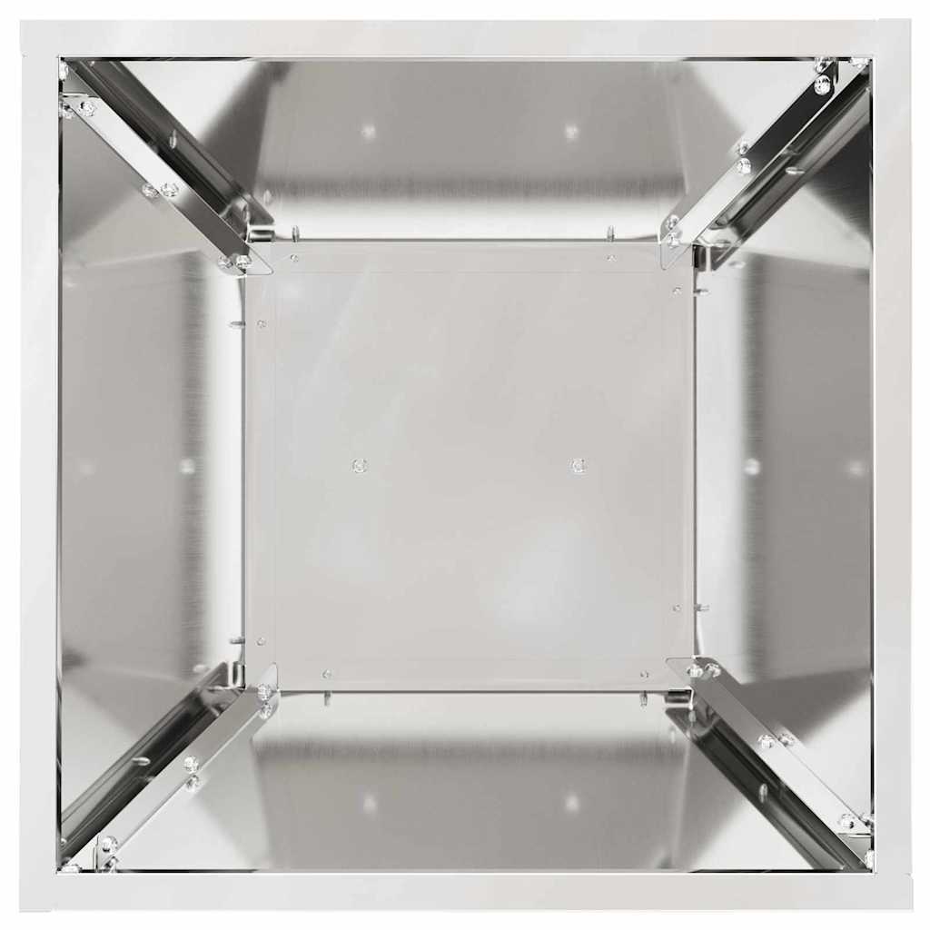Stup saksija 2 pcs Srebrno 35 x 35 x 73 cm