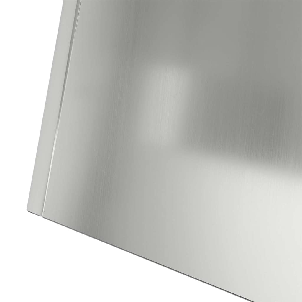 Stup saksija 2 pcs Srebrno 40 x 40 x 100 cm