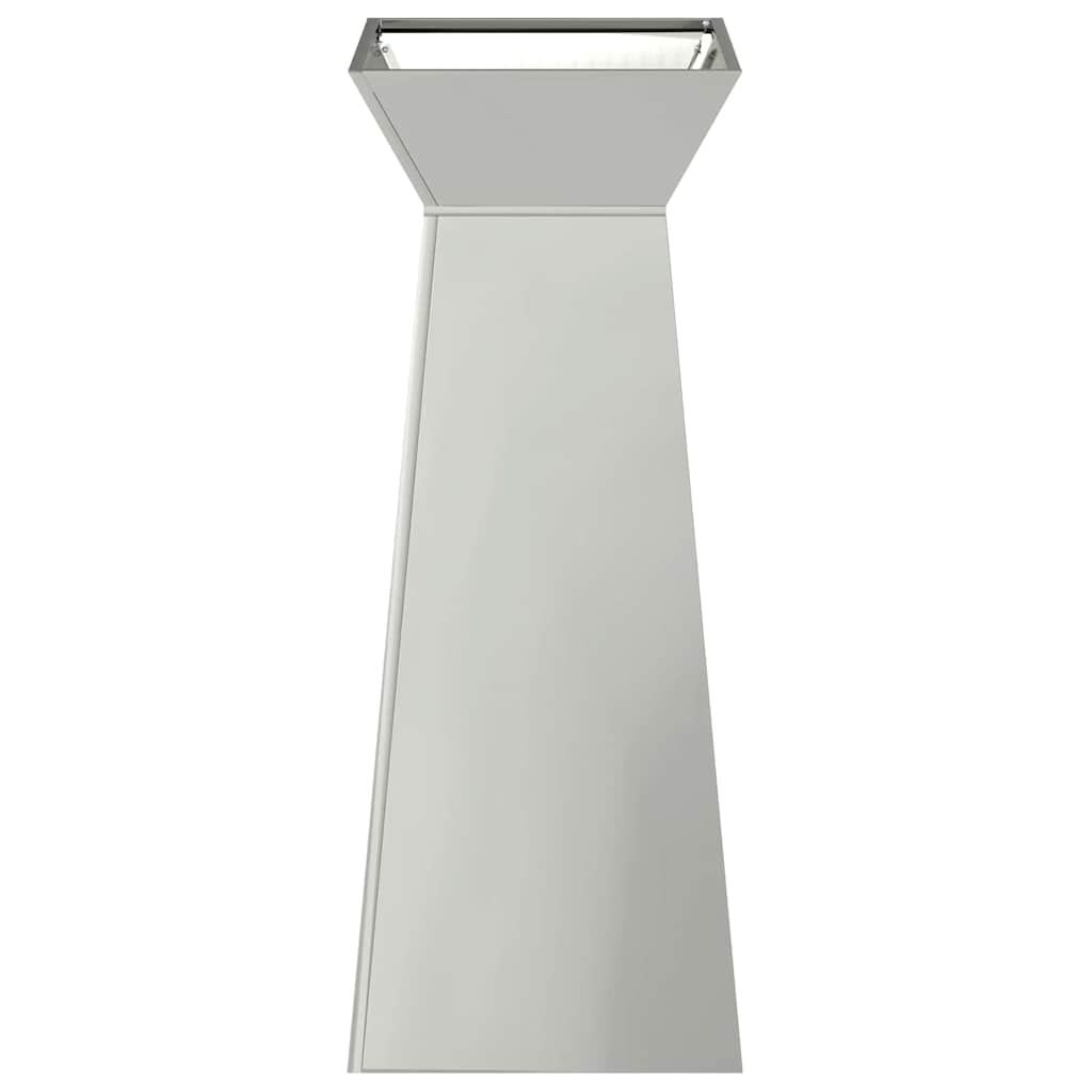 Stup saksija 2 pcs Srebrno 40 x 40 x 100 cm