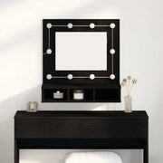 Ogledalo ormar Crni hrast 60 x 31,5 x 62 cm Konstruirano drvo