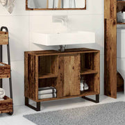 Kupaonski ormar Staro drvo 80 x 33 x 60 cm Konstruirano drvo
