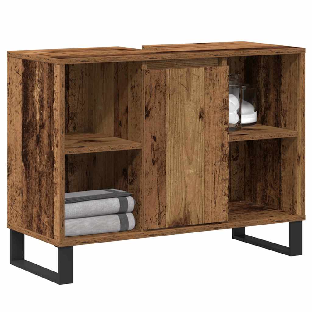 Kupaonski ormar Staro drvo 80 x 33 x 60 cm Konstruirano drvo