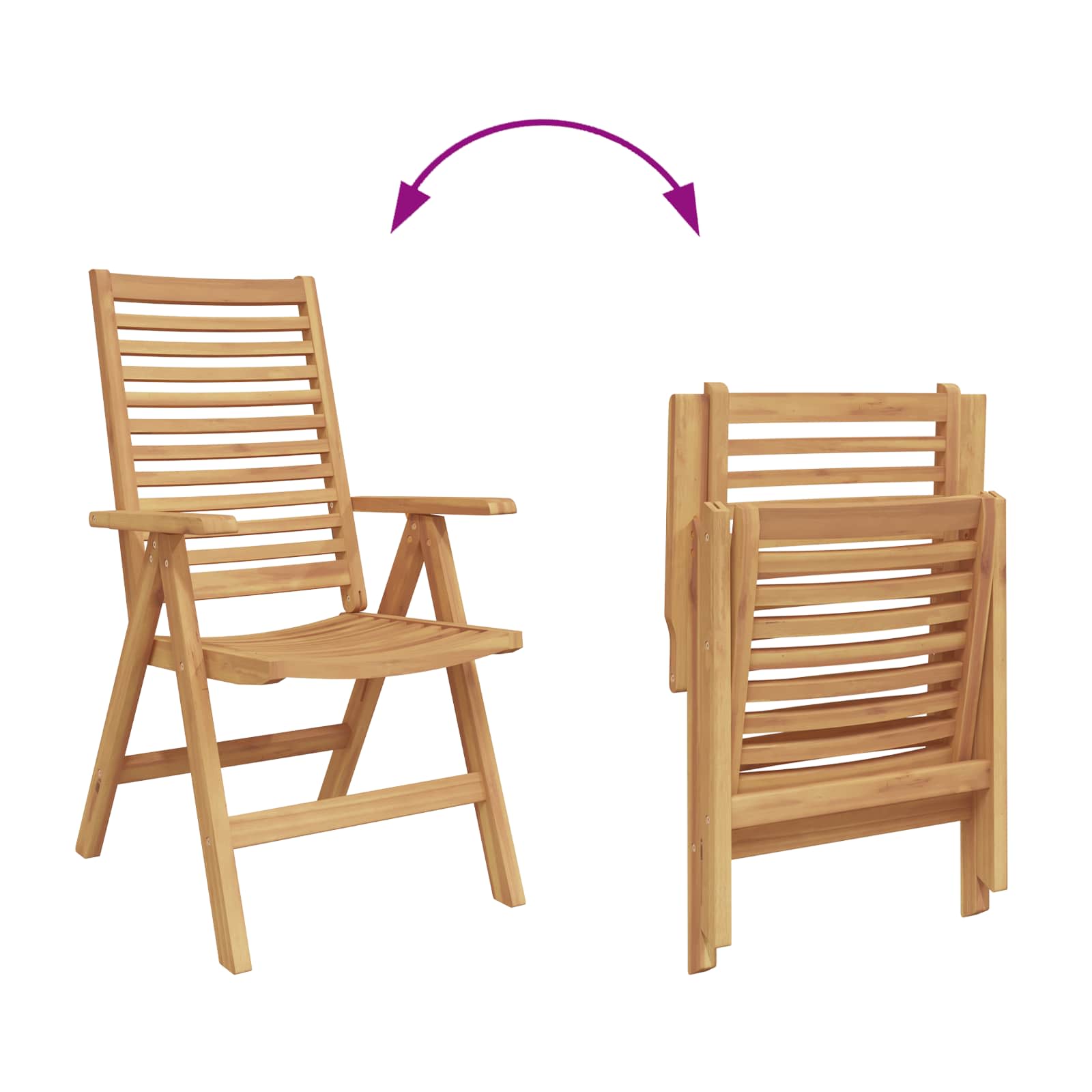 Stolica 4 pcs Smeđa 64.5 x 52 x 108 cm Čvrsto teak drvo