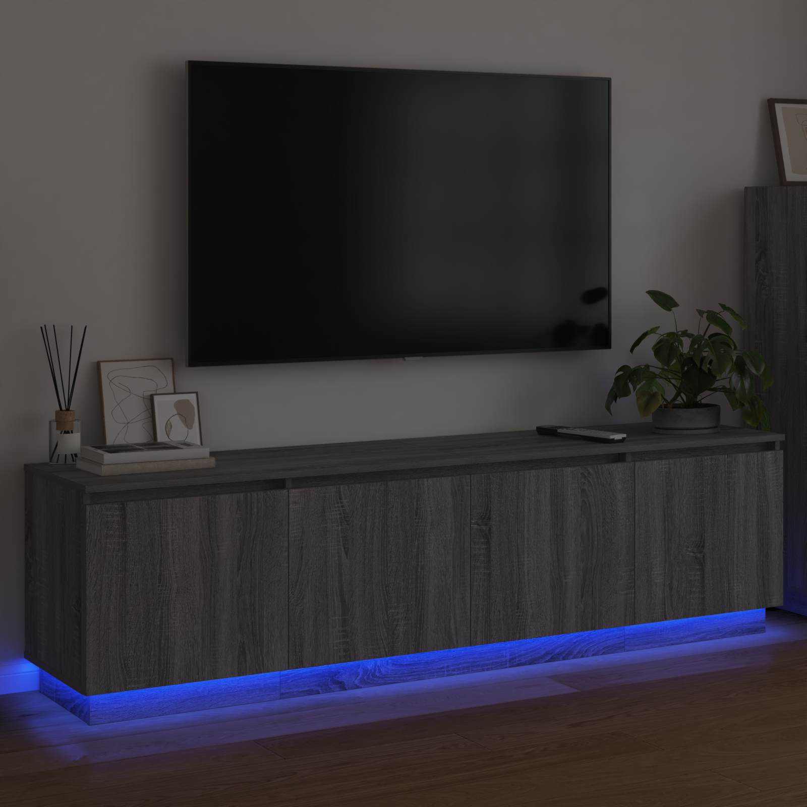 TV ormar Siva Sonoma 180 x 38 x 49 cm Konstruirano drvo