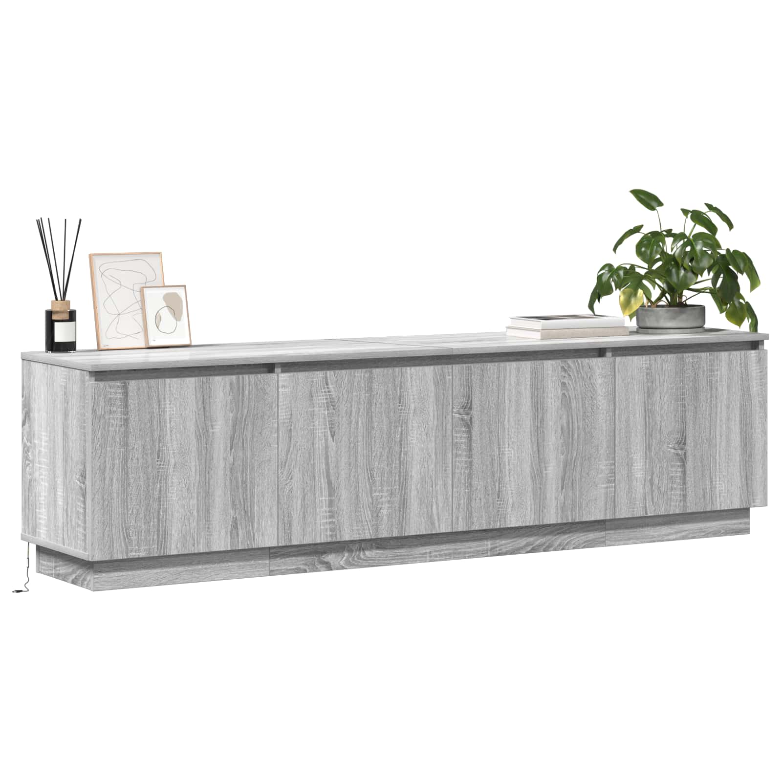 TV ormar Siva Sonoma 180 x 38 x 49 cm Konstruirano drvo