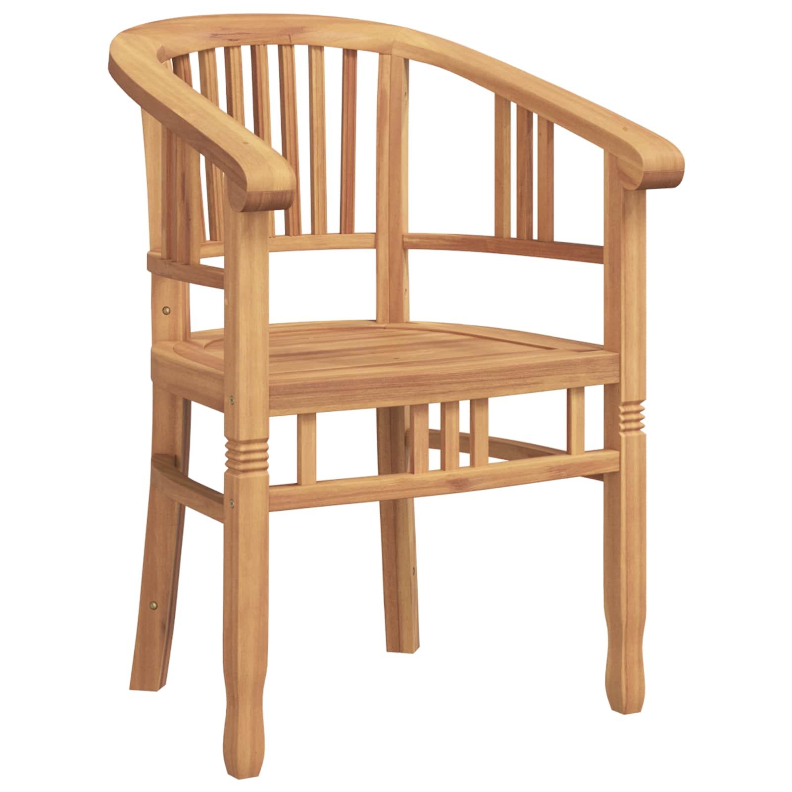 Stolica 2 pcs Smeđa 63 x 58 x 89 cm Čvrsto teak drvo