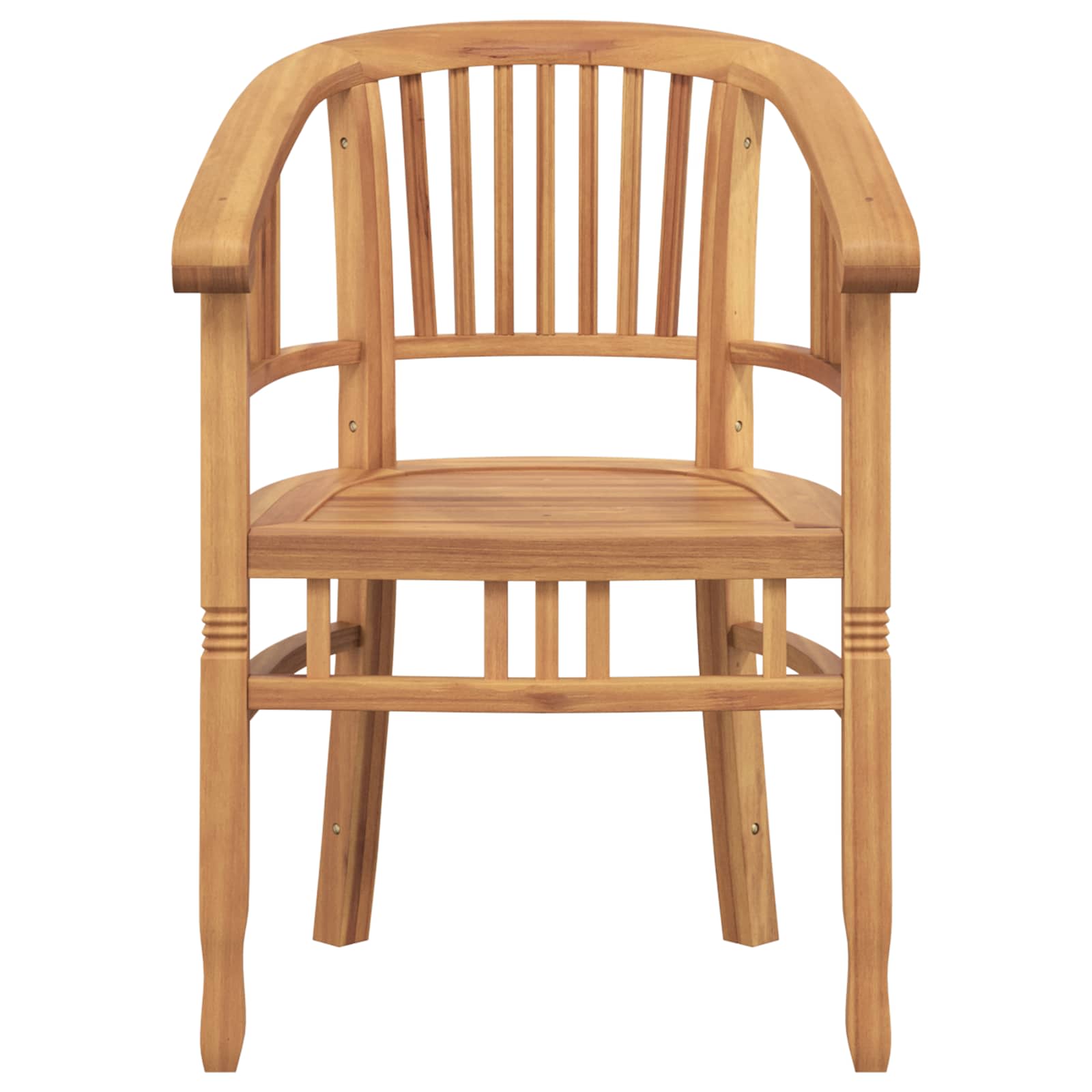 Stolica 2 pcs Smeđa 63 x 58 x 89 cm Čvrsto teak drvo