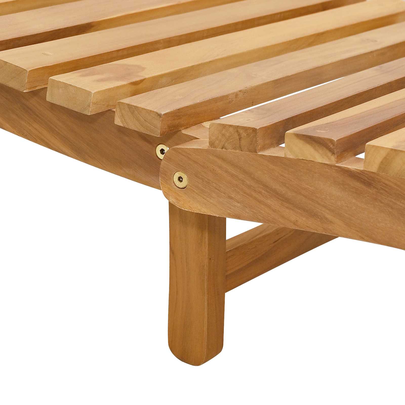 Ležaljka Smeđa 198 x 55 x 58,5 cm Čvrsto teak drvo
