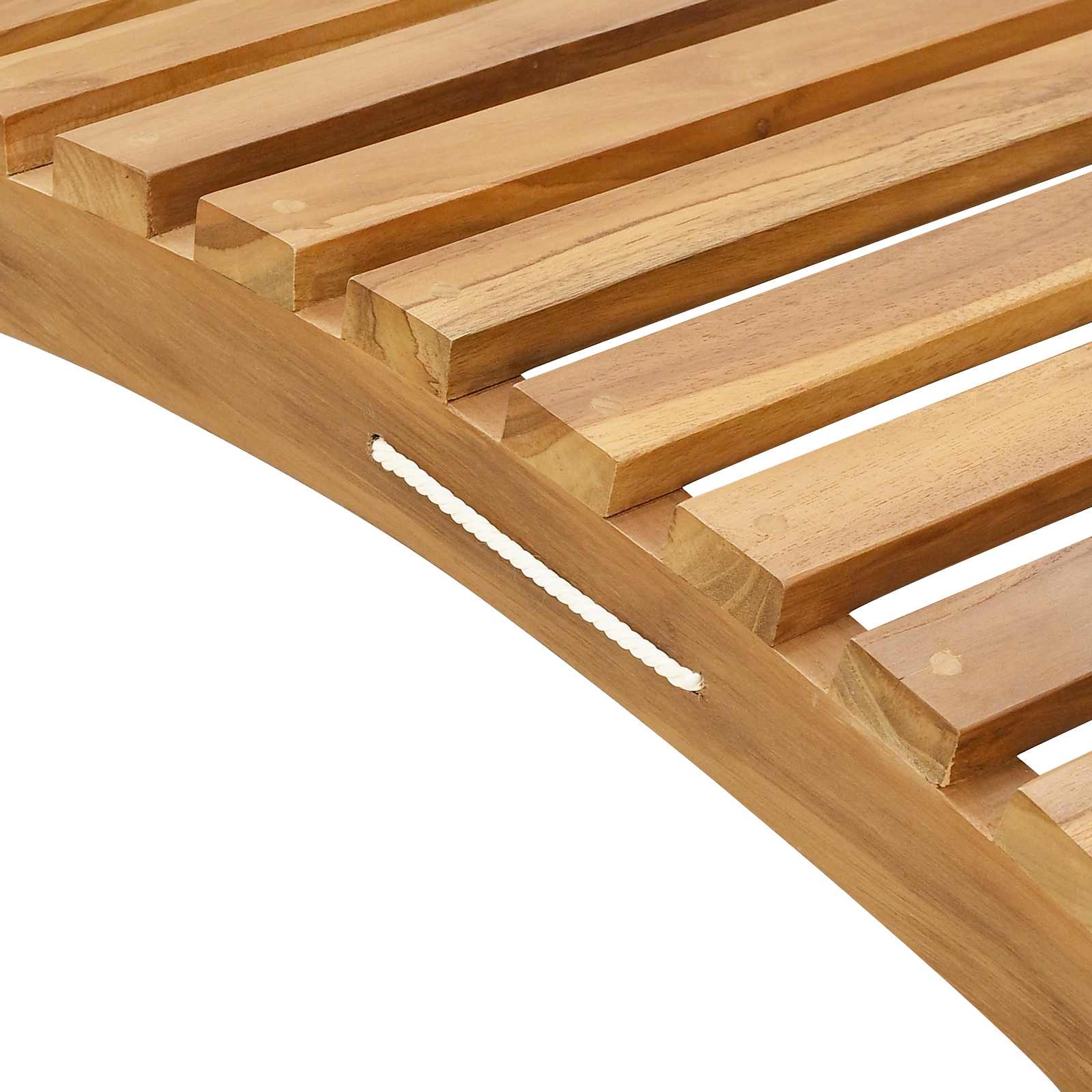 Ležaljka Smeđa 198 x 55 x 58,5 cm Čvrsto teak drvo