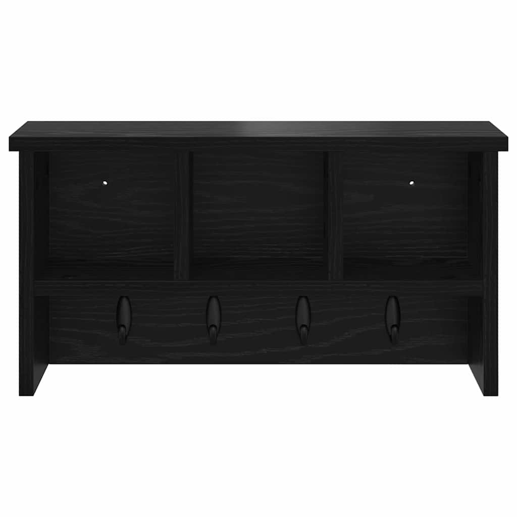 Vješalica za kapute na zidu Zidne Crni hrast 50 x 16 x 26 cm