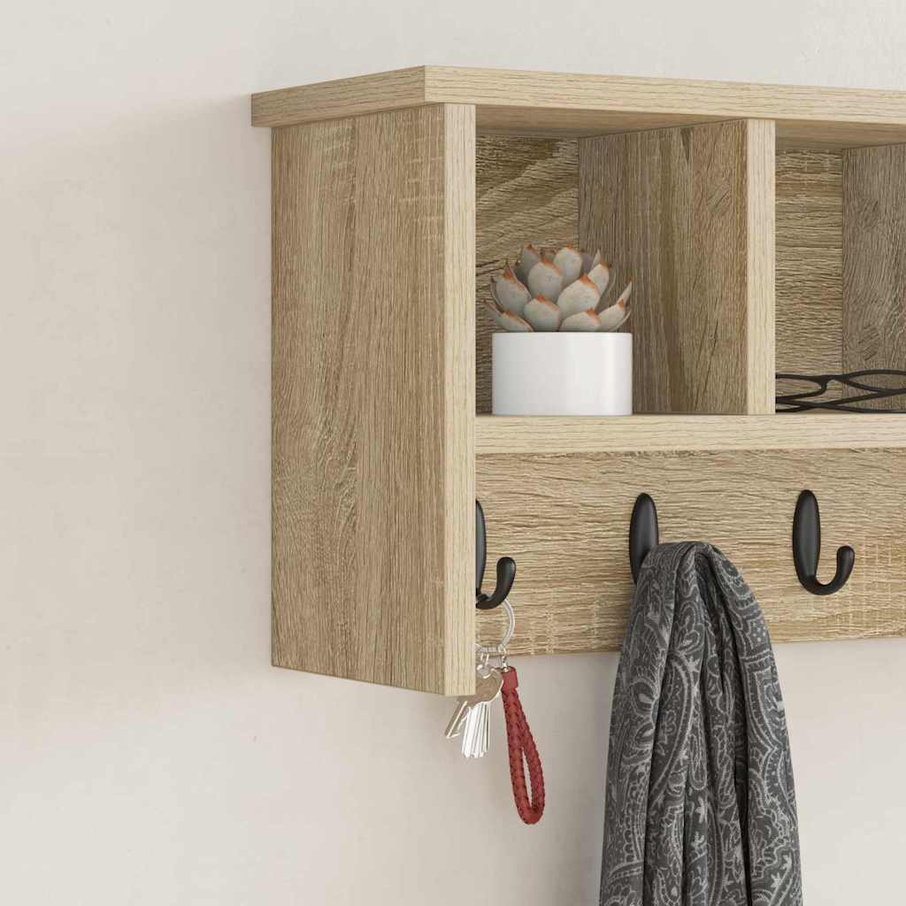 Vješalica za kapute na zidu Zidne Sonoma hrast 50 x 16 x 26 cm