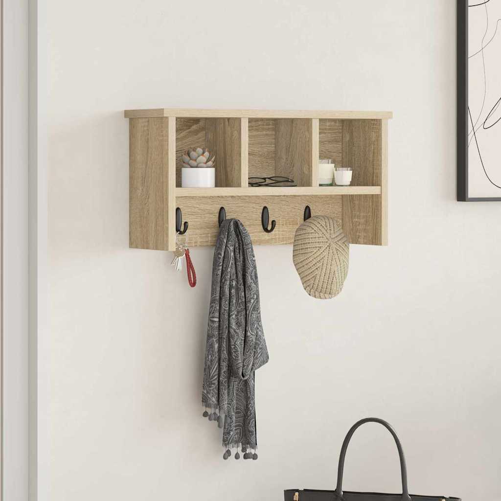 Vješalica za kapute na zidu Zidne Sonoma hrast 50 x 16 x 26 cm