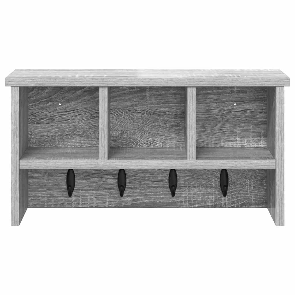 Vješalica za kapute na zidu Zidne Siva Sonoma 50 x 16 x 26 cm