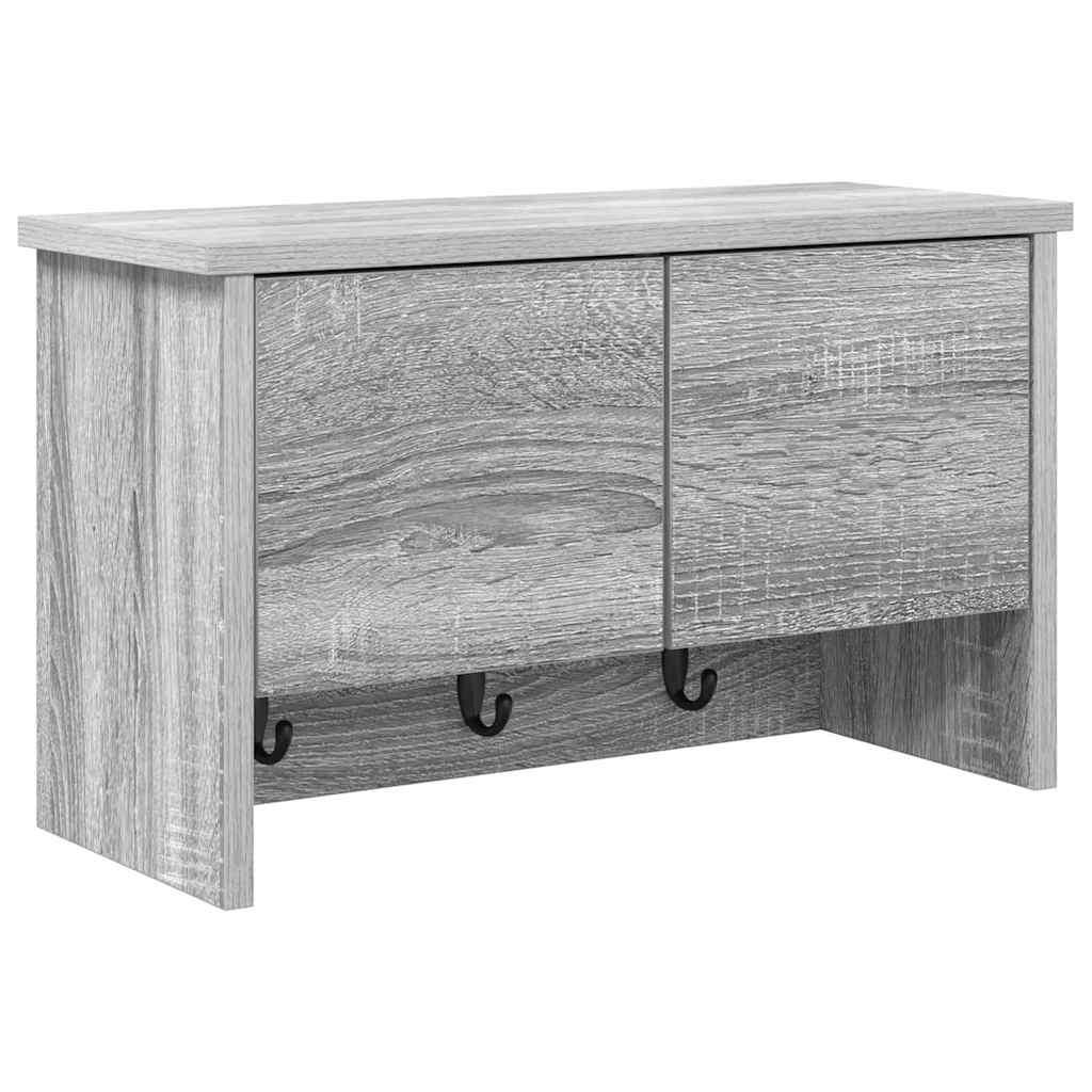 Vješalica za kapute na zidu Zidne Siva Sonoma 50 x 20 x 30 cm