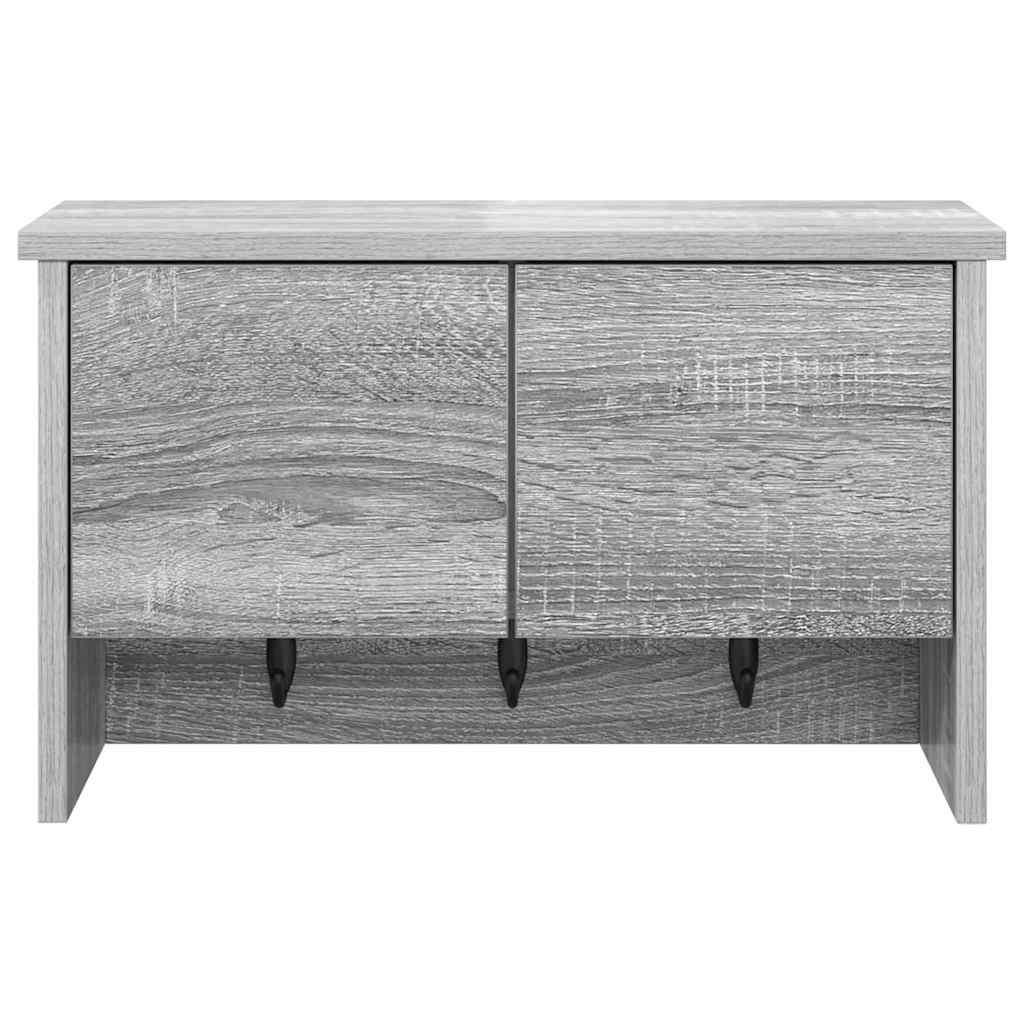 Vješalica za kapute na zidu Zidne Siva Sonoma 50 x 20 x 30 cm