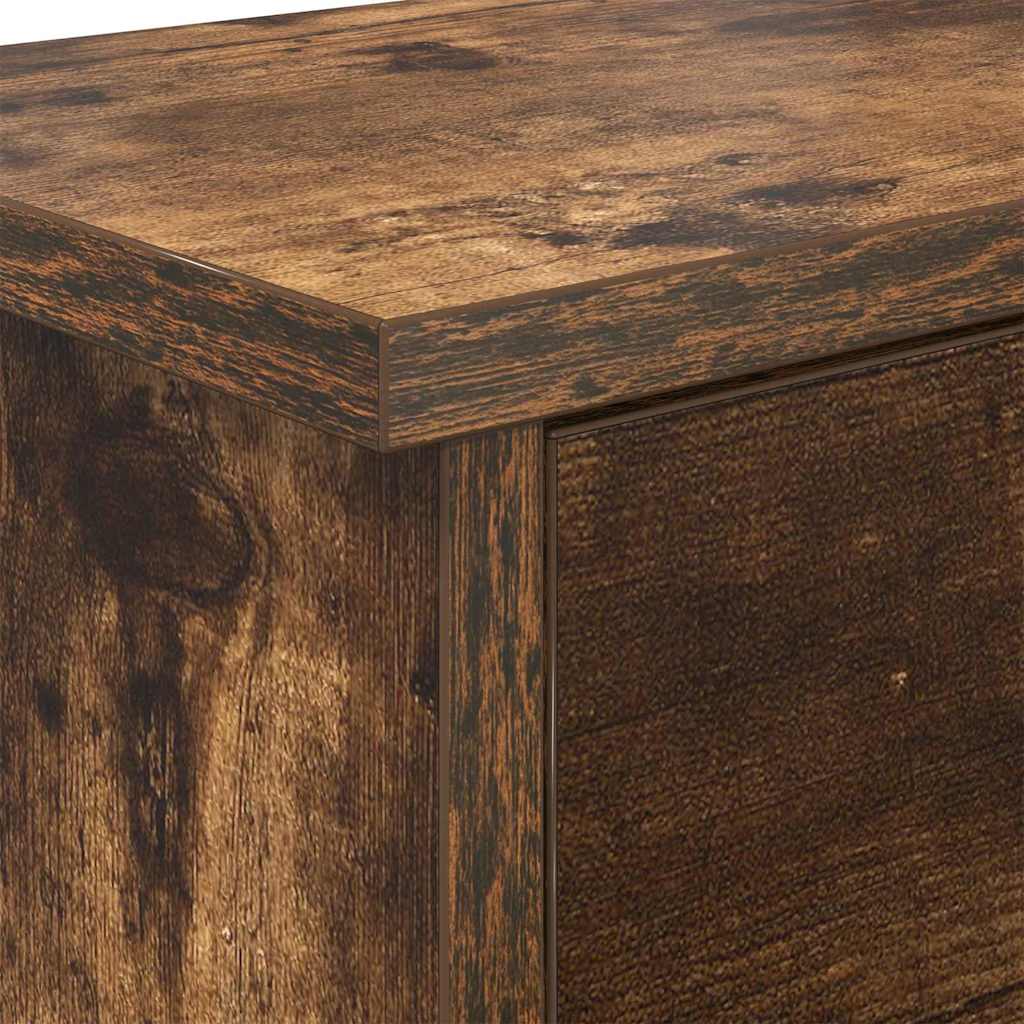 Vješalica za kapute na zidu Dimljeni hrast 80 x 20 x 30 cm