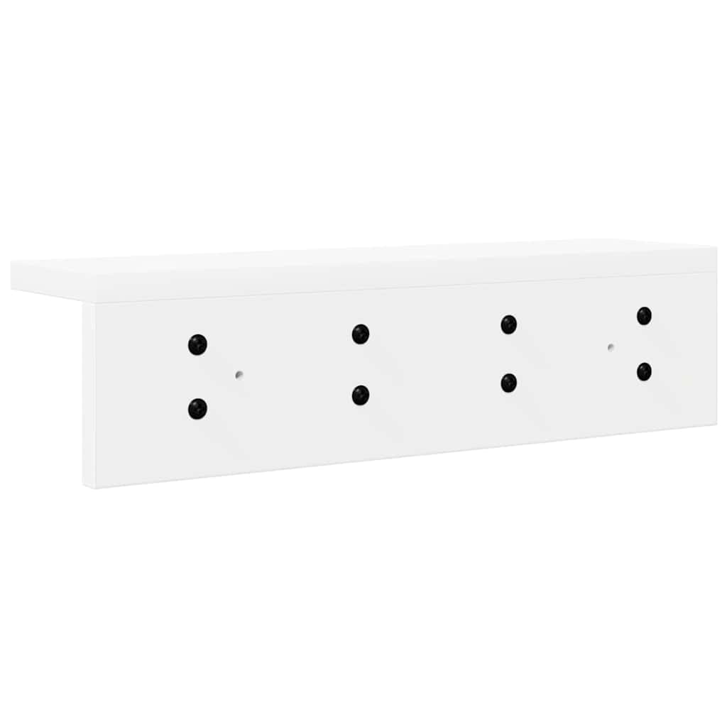 Vješalica za kapute na zidu Zidne Bijelo 40 x 10,5 x 10,5 cm